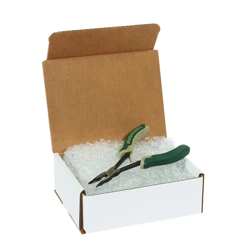 Vista 4 de Box USA Cajas para correo pequeñas de 9 pulgadas de largo x 7 1/2 pulgadas de ancho x 3 pulgadas de alto, paquete de 50 cajas de cartón corrugado