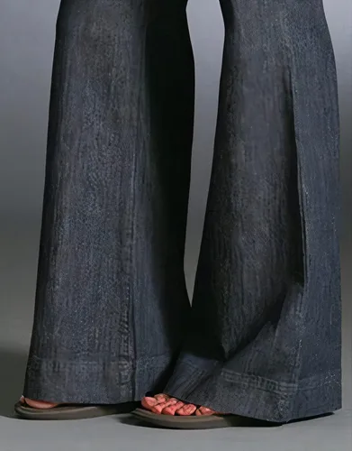 Vista 5 de Flamingals Pantalones cargo casuales con solapa y bolsillo para mujer, con botones en la parte delantera, pierna ancha