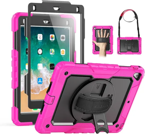 Vista 23 de SEYMAC para iPad Pro de 11 pulgadas Funda M5 2025/M4 2024, Funda Protectora Resistente a Prueba de Golpes con Protector de Pantalla, Soporte