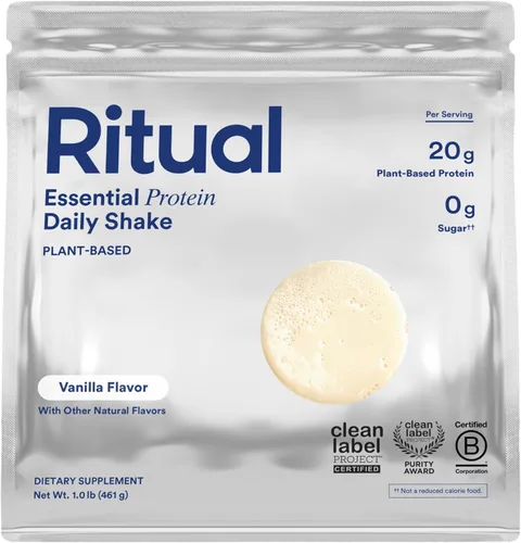 Vista 7 de Ritual Proteína vegana en polvo – 0.71 oz de proteína de guisante con perfil completo de aminoácidos BCAA – Apoya el músculo magro* – Proteína a