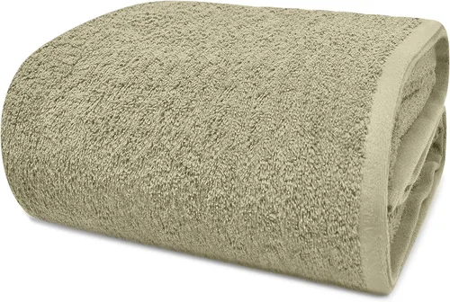 Vista 23 de DAN RIVER Paquete de 1 sábana de baño de 40x80 pulgadas, sábanas de baño jumbo para adultos, toallas grandes gruesas y absorbentes - Aguamarina