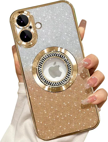Vista 109 de Misscase Funda magnética con purpurina para iPhone 11 compatible con MagSafe, protección completa, delgada, a prueba de golpes, antiarañazos