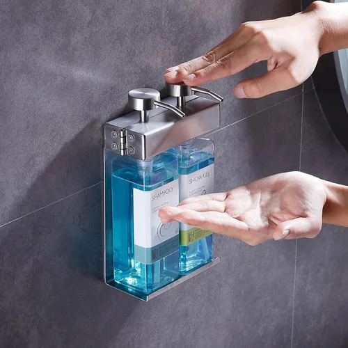 Vista 13 de Champú acondicionador dispensador de jabón de baño 3 botellas