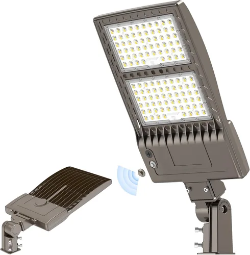 Vista 30 de KUKUPPO Luz LED de estacionamiento de 200 W, luz de poste de estacionamiento de grado industrial con certificación DLC UL, luz LED caja de zapatos
