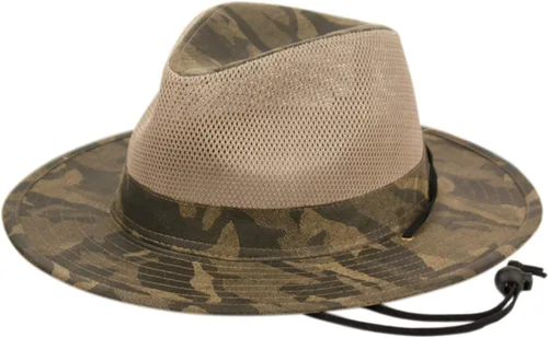 Vista 5 de Sombrero de pescador unisex Safari Sun con corona de malla transpirable