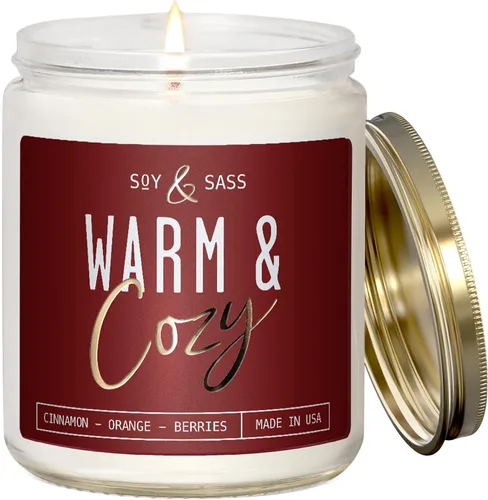 Vista 16 de Vela de sidra de manzana, velas de otoño I de sidra de manzana, canela y nuez moscada, infundida con aceites esenciales, vela perfumada de otoño
