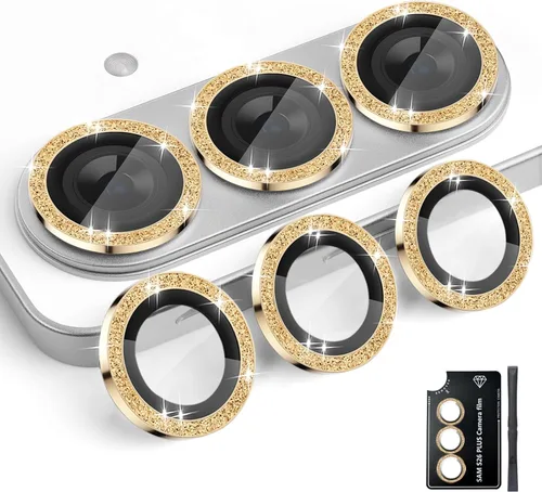 Vista 11 de Protector de lente de cámara para Samsung Galaxy S26, cubierta individual de lente de anillo de aleación de aluminio de vidrio templado con bandeja
