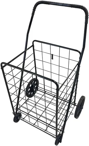 Vista 2 de Carrito de compras plegable de 23 pulgadas de largo x 16 pulgadas de ancho x 40.5 pulgadas de alto