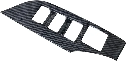 Vista 7 de ruihe 4 piezas de fibra de carbono color coche interior puerta ventana ventana panel cubierta ajuste ajuste para Toyota RAV4 2019 2020 2021 2022