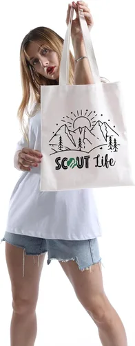 Vista 6 de POFULL Troop Leader Gift Troop Life Tote Bag Power Gift (Sco Life Tote bag)