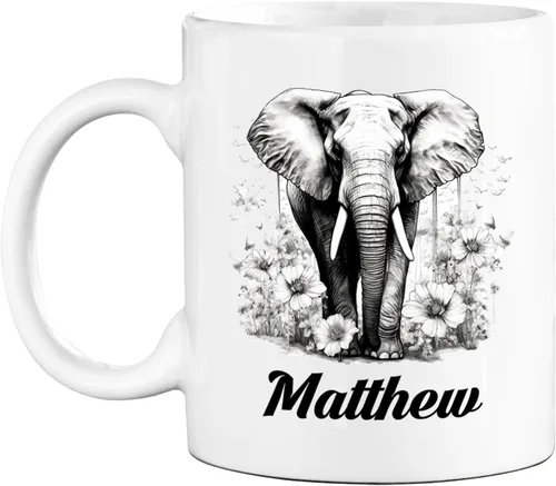 Vista 19 de Taza de café con nombre personalizado de oso de 11 y 15 onzas, taza de cerámica blanca con dibujo a lápiz de oso personalizado, regalo para niños
