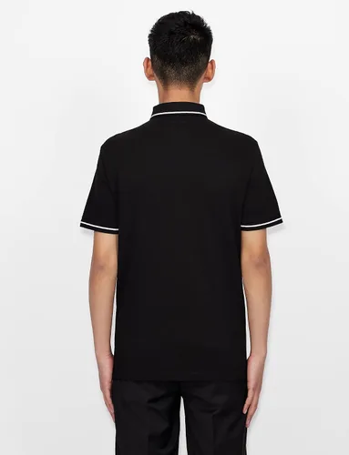 Vista 4 de Armani Exchange Polo con logotipo bordado para hombre