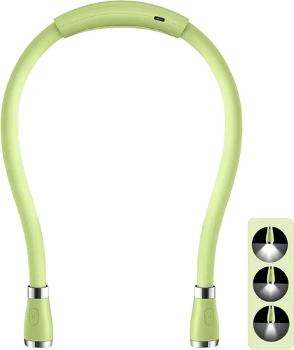 Vista 10 de Luz recargable USB para leer en la cama, 4 bombillas LED, 4 brillo ajustable, manos libres para correr o reparar la lámpara (azul)