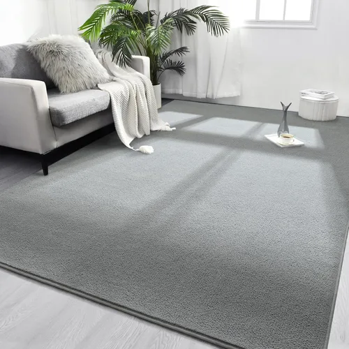 Vista 12 de FlyDOIT Alfombras redondas para dormitorio, sala de estar, 4 x 4, color negro, súper suaves, cómodas, gruesas, de espuma viscoelástica, alfombra