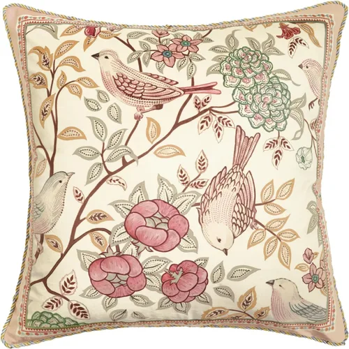 Vista 43 de patdrea Funda de almohada de terciopelo francés de diseño, 18 x 18 pulgadas Aviario