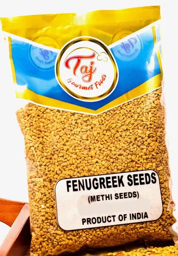 Vista 2 de TAJ Premium Indian Methi Seeds, semillas de fenogreco, Trigonella foenum graecum, (14 onzas)