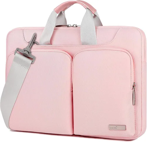 Vista 11 de Lacdo Funda protectora 360º para laptop con correa para el hombro