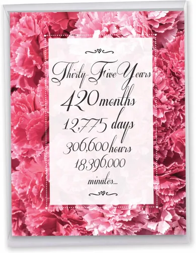 Vista 15 de NobleWorks - Tarjeta de felicitación de 30 aniversario con sobre de 8.5 x 11 pulgadas para hombres, mujeres - Jumbo 30 años de matrimonio - Big 30