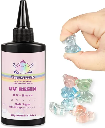 Vista 9 de Pegamento transparente suave de resina UV, curación de luz solar ultravioleta para fabricación de joyas, decoración de manualidades, fundición