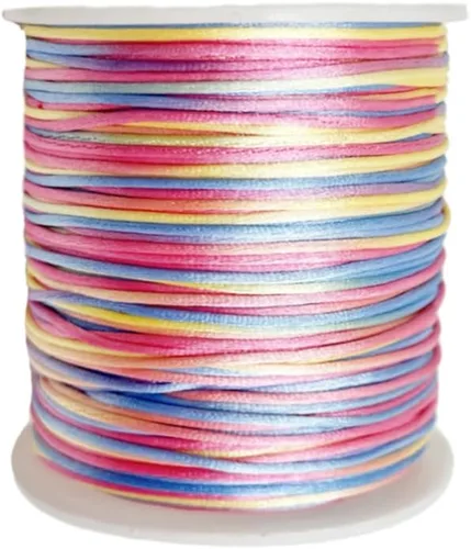 Vista 13 de Cordón de nailon teñido de 0.039 pulgadas x 100 yardas, hilo de cuentas para collares de macramé de cola de ratón, pulseras de amistad, fabricación