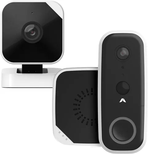 Vista 8 de abode Timbre de video inalámbrico y timbre – Cámara HD conectada Wi-Fi todo en uno resistente a la intemperie con timbre de botón pulsador, vista