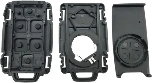 Vista 6 de 2 fundas de repuesto para llavero de entrada sin llave para Chevrolet Chevy Silverado Colorado/GMC Sierra Canyon 2014 2015 2016 2017 (plateado)