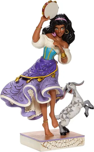 Vista 4 de Enesco Disney Traditions by Jim Shore - Figura de Esmeralda y Djali, 8.75 pulgadas, multicolor