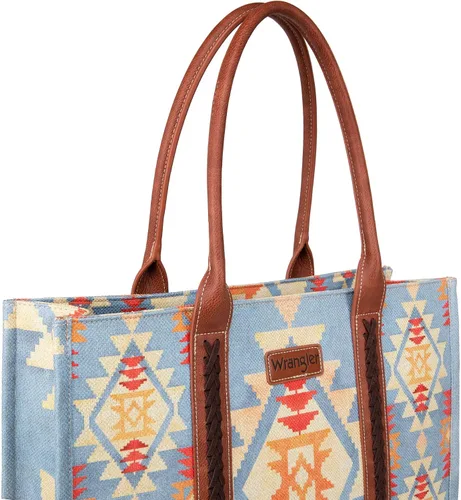 Vista 3 de Wrangler Aztec Tote Bag for Women Boho Shoulder Purses and Handbags