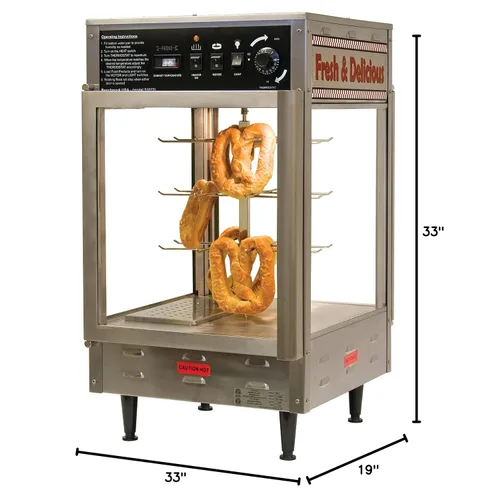Vista 8 de Benchmark 51012 calentador de pizza y Pretzel con 12 pulgadas de Capacidad de soporte