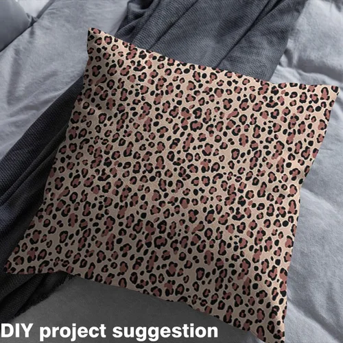 Vista 10 de Tela con Estampado de Leopardo por Yarda, Tela de Tapicería de Guepardo Africano Vida Silvestre para Sillas Sofá, Tela Impermeable de Piel de Animal