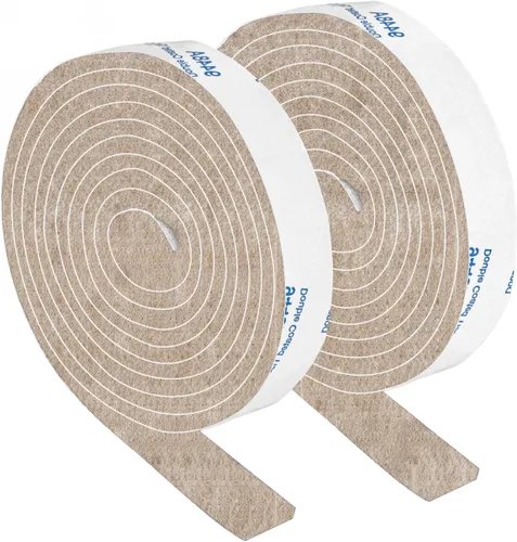Vista 19 de Almohadillas de fieltro para muebles, 1 rollo de fieltro de 5 x 40 pulgadas, color beige