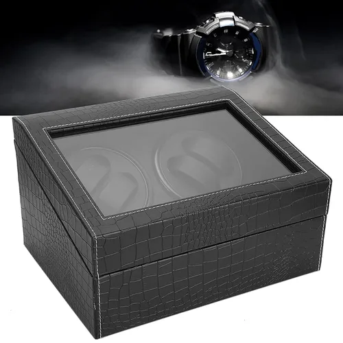 Vista 4 de Automatic Watch Winder Men Watch Display Storage Box Home Storage Box Shop Men Watches Watch, Rotating Automatic Watch Box Cosmetic Display