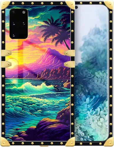 Vista 149 de Funda compatible con Samsung Galaxy S10 4G, TPU suave de lujo y parte trasera de policarbonato duro para niñas y mujeres, funda protectora a prueba