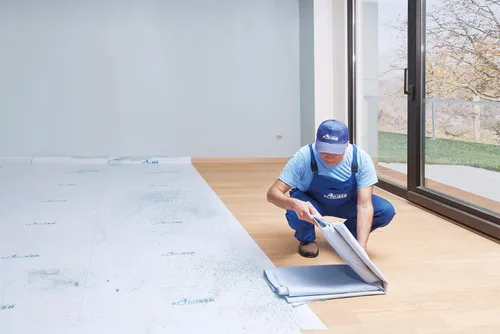 Vista 3 de Protección Temporal para Pisos 36'' x 100' - Antideslizante, Fácil de Aplicar, Ahorra Tu Tiempo - 100% A Prueba de Pintura – Material Reutilizable