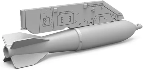 Vista 5 de SSMODEL Yao's Studio LY32720 1/32 Kit de actualización Piezas Francia Mirage2000 Llevar arma 551.2 lbs Tipo 25 Bomba 5pcs