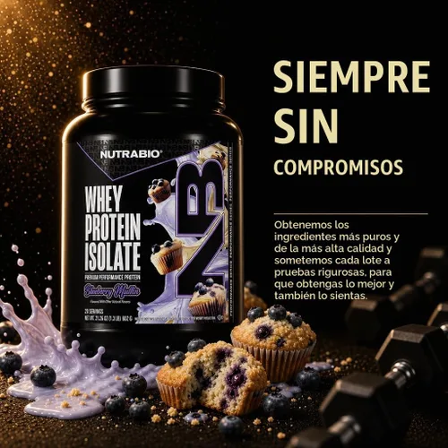 Vista 6 de NutraBio - 100% Aislado de proteína de suero de leche