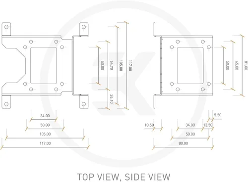 Vista 2 de EK Bloques de agua 3830046997999 pièce et accessoire Pour systèmes de refroidissement d'ordinateurs