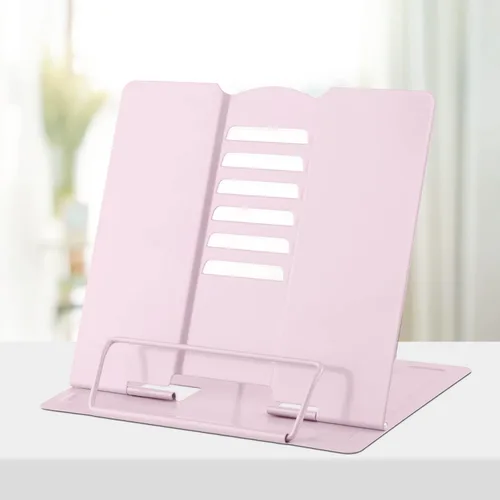 Vista 15 de Honagu Soporte de metal para libros de escritorio, soporte para libros para leer manos libres, soporte ajustable para documentos de libros
