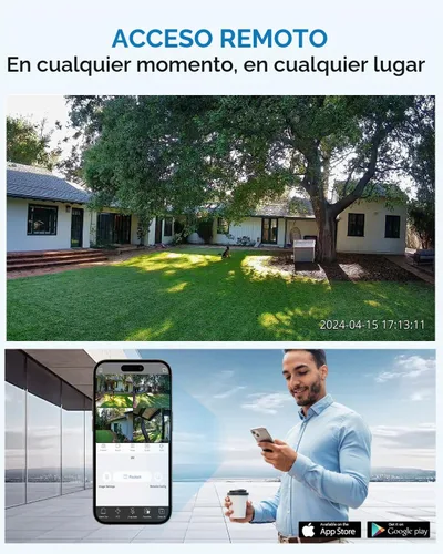Vista 4 de Sistema de cámara de seguridad PoE 4COVR con disco duro de 2 TB, LY54AX5M0804
