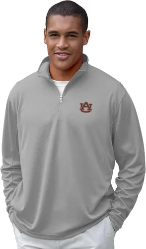 Vista 94 de Vantage Apparel NCAA Collegiate Micro Mesh Performance Gris Sudadera con cremallera de 1/4 para hombre