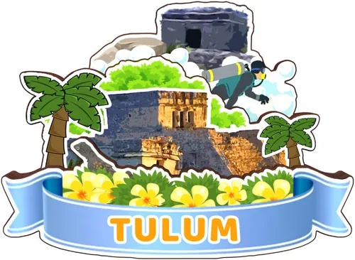 Vista 10 de Isla Mujeres Mexico - Imán de madera para nevera, colección 3D, madera 3D, hecho a mano, recuerdos de la ciudad, imán para nevera, decoración