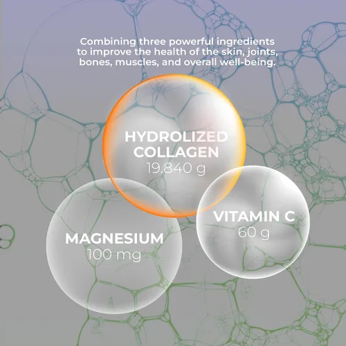 Vista 5 de Vidanat Colágeno hidrolizado puro con vitamina C y magnesio – Apoya la piel, el cabello, las uñas y la salud de las articulaciones – Proteína