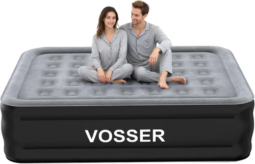Vista 11 de VOSSER Colchón de Aire Full con Bomba Integrada, Colchón Inflable Elevado de 18'', Colchón Auto Inflable en 3 Minutos, Cama de Aire Portátil