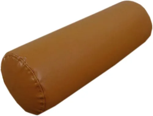 Vista 3 de Almohada larga de cuero, almohada cervical para el cuello, almohada cilíndrica decorativa, almohada redonda multifuncional para rodilla