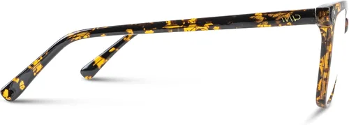 Vista 3 de WearMe Pro - Gafas cuadradas rectangulares clásicas con parte superior plana para mujer y hombre, unisex, azul claro (marrón-tortuga)