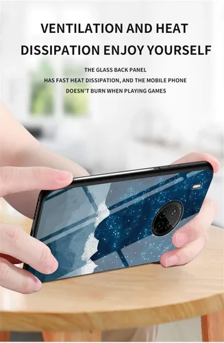 Vista 6 de IVY Funda de cristal templado cielo estrellado para Huawei Y9a Case - A