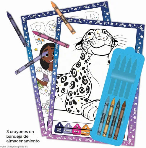 Vista 3 de Disney Encanto - Libro de 32 páginas para colorear y actividades con 8 crayones de tapa blanda 51726 Bendon