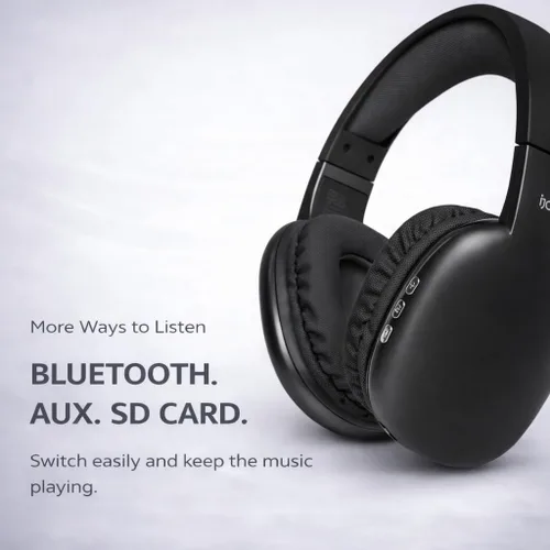 Vista 7 de iJoy - Auriculares ultra inalámbricos con micrófono, auriculares Bluetooth inalámbricos recargables sobre la oreja con 10 horas de reproducción