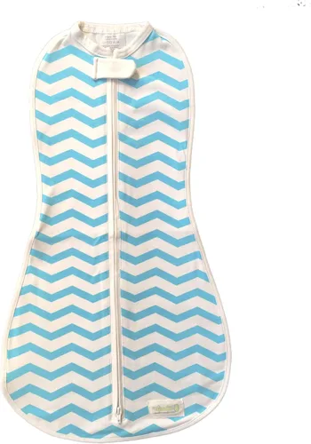 Vista 11 de Woombie Original Pink Blush Chevron One-Step manta de bebé, Pink Blush