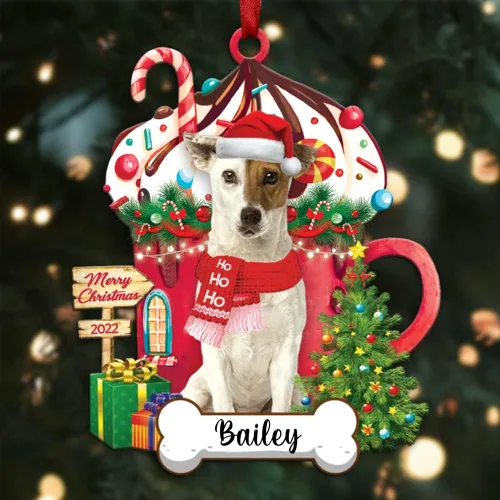 Vista 98 de Amantes de los perros de Navidad – Navidad de perros disponibles para muchos perros Shi Tzu – Adorno con forma personalizada, adorno de Navidad
